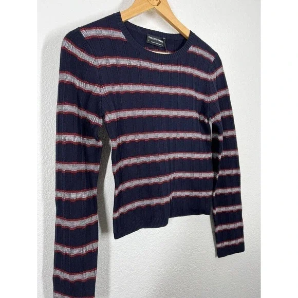 The Fifth Label Gravitation Stripe Top Size Small S Navy Red White New - Picture 3 of 6